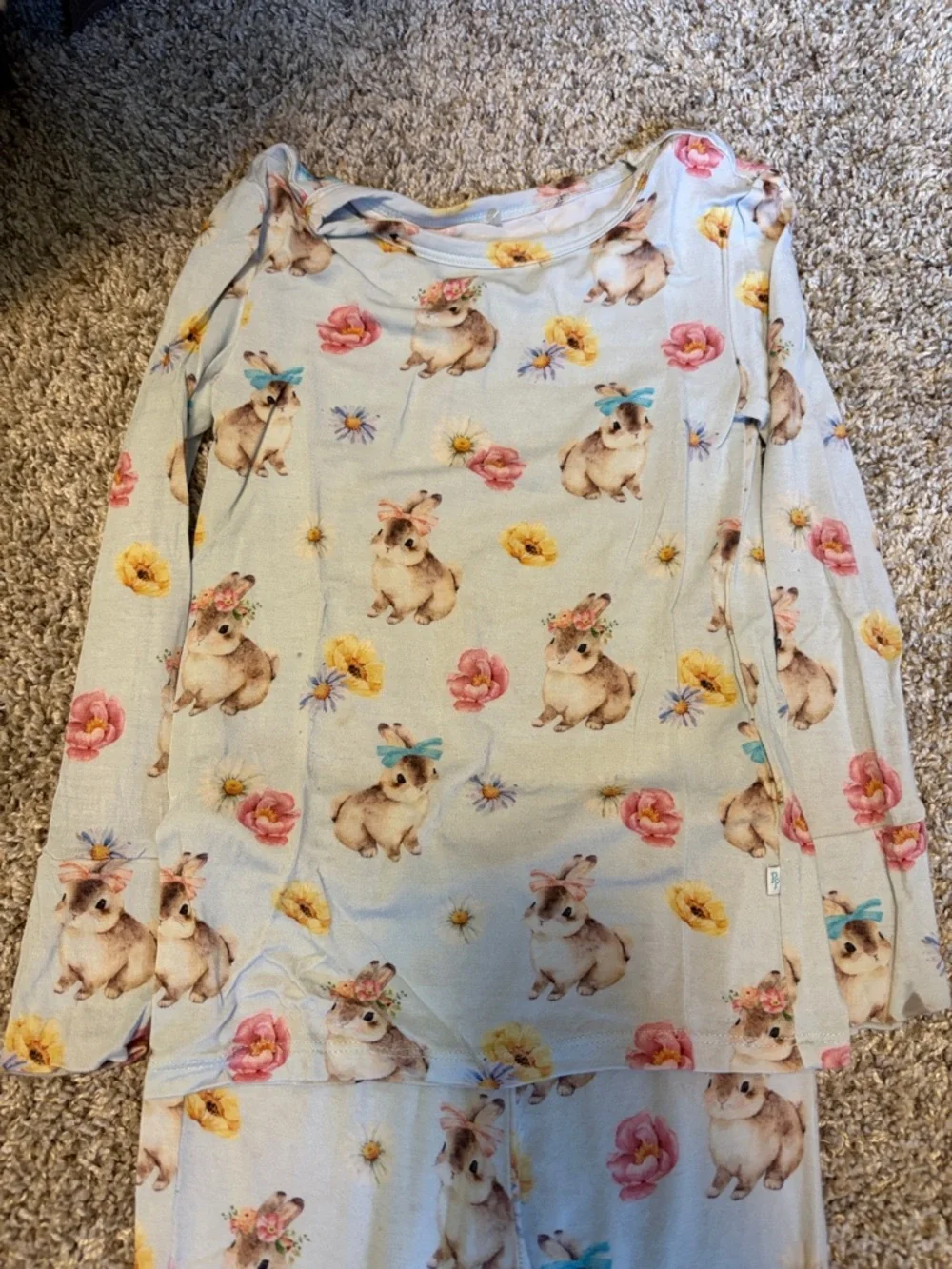 3T-4T Posh Peanut Bunnies PJ Set - Picture 2 of 3